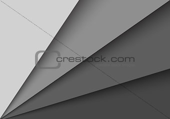 Abstract origami grey background with blank space
