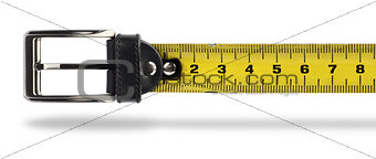 Weight loss tape measure belt