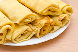 Rolled pancakes
