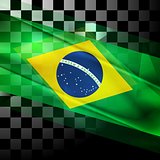 Vector design of Brazilian flag
