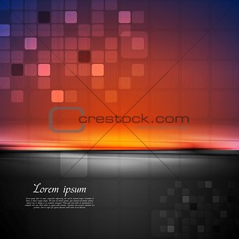 Colorful abstract tech vector background