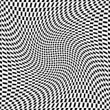 Design monochrome motion illusion trellised background