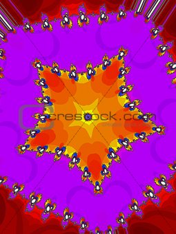 Decorative fractal star