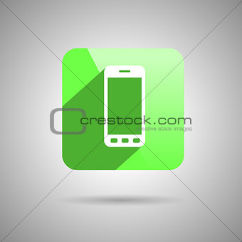 Phone Icon Symbol Flat Design
