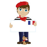 French Boy Sign