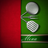 Menu Template - Red and Green Velvet