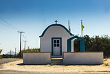 Greek church on the road