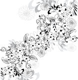 Background with floral element 