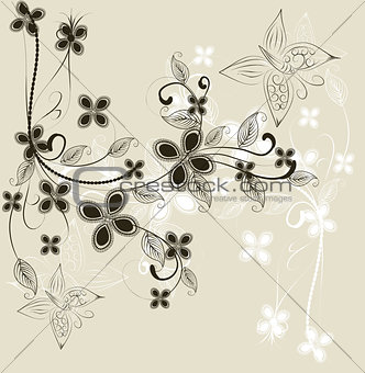 Abstract Floral Background 