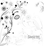 vector abstract floral background 