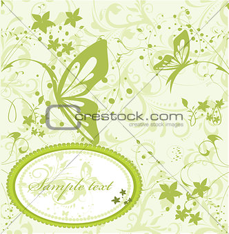 Beautiful abstract floral background 