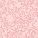 Easter Seamless Pattern in Pink Colors