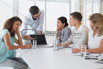 Casual business team having a meeting