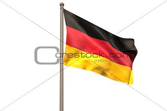 Digitally generated german national flag