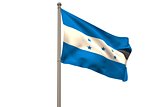 Digitally generated honduras national flag