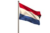 Digitally generated dutch national flag