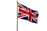 Digitally generated uk national flag