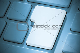 White enter key on keyboard