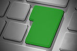 Green enter key on keyboard