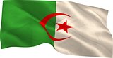 Digitally generated algeria national flag