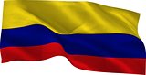 Digitally generated colombia national flag