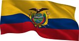 Digitally generated ecuador national flag