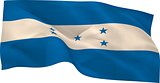 Digitally generated honduran national flag