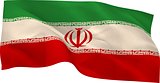 Digitally generated iran national flag