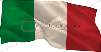 Digitally generated italy national flag
