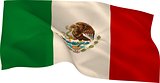 Digitally generated mexico national flag