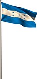 Digitally generated honduran national flag