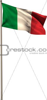 Digitally generated italy national flag