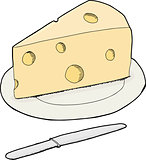 Isolated Swiss Cheese