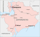 Map of Zaporizhia Oblast