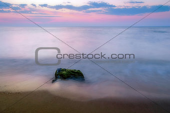 beauty landscape with sunrise over sea