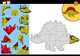 cartoon dinosaur jigsaw puzzle game