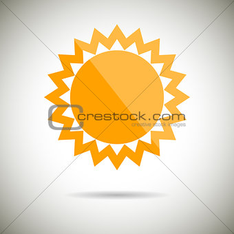 Sun Symbol Flat design