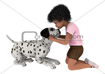 Child and Dog