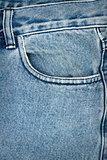 Blue jeans fabric with pocket    