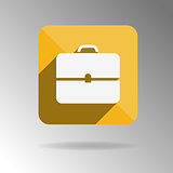 Vector Briefcase icon, portfolio, flat design