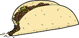 Taco with Missing Bite