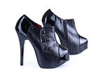 Black classic female shoes 