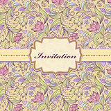 floral invitation card