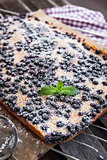 Homemade blueberry cake 