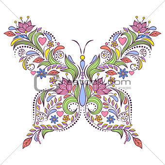 floral butterfly