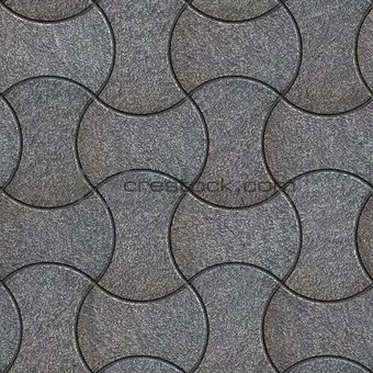 Wave Paving Slabs. Seamless Tileable Texture.