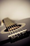 classical acoustic guitar close up