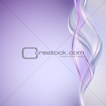 Abstract purple wave background