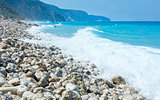 Lefkada coast summer beach (Greece)