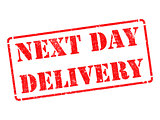 Next Day Delivery on Red Rubber Stamp.